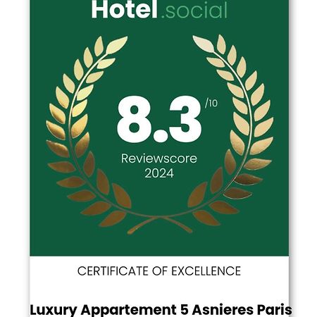 Luxury Appartement 5 Asnieres Paris Eksteriør billede